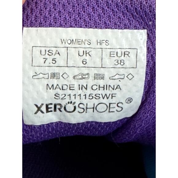 Xero HFS Womens Size 7.5 Shoes Blue Purple Zero Drop Barefoot Running Sneakers - Picture 4 of 13